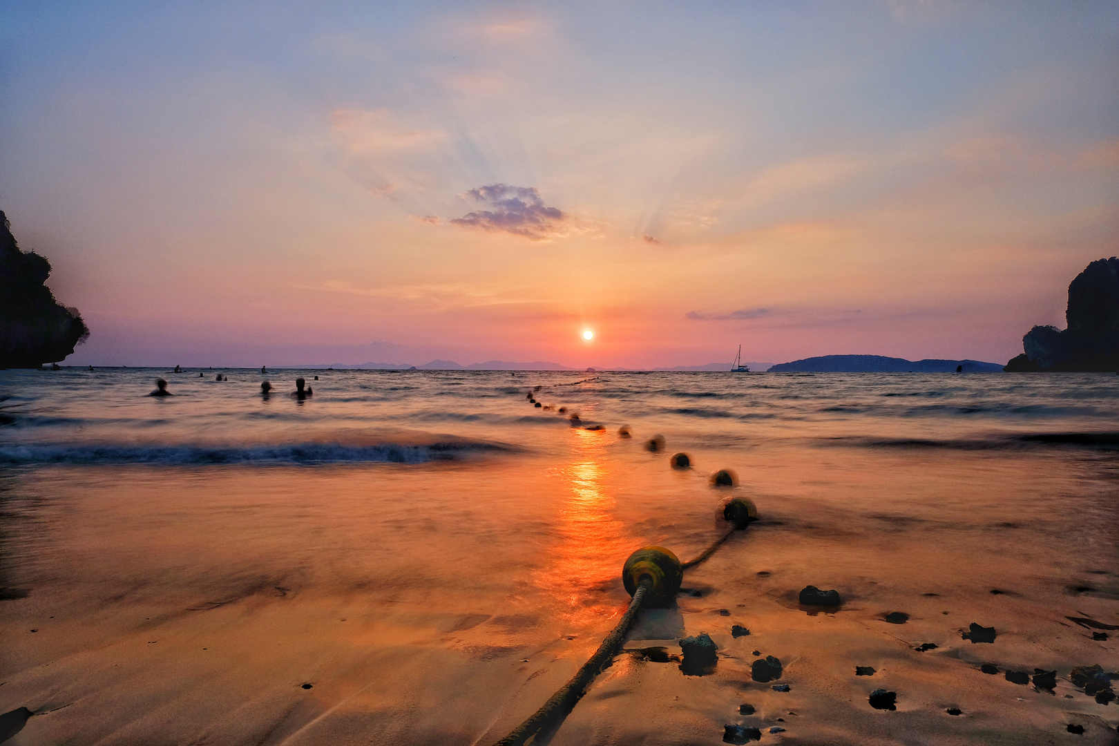 Railay Beach Sunset, Krabi, Thailand