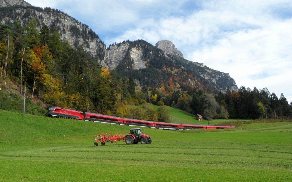 RailJet am Arlberg