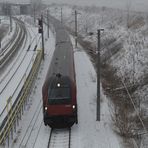 Railjet im Schnee