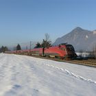 Railjet im Schnee