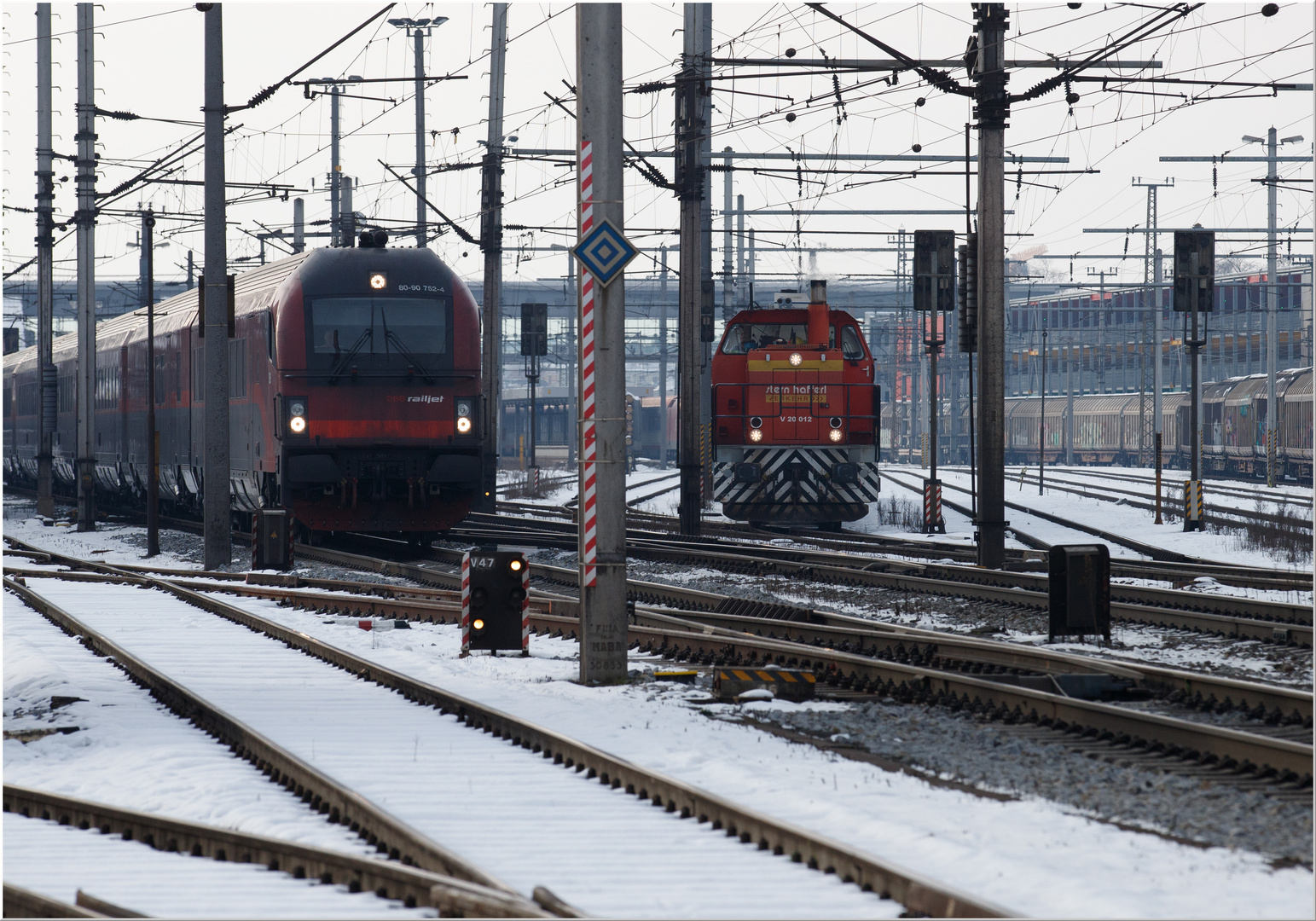 railjet nach Wien trifft