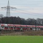 Railpool 185 691-3 mit einem Autotransportzug