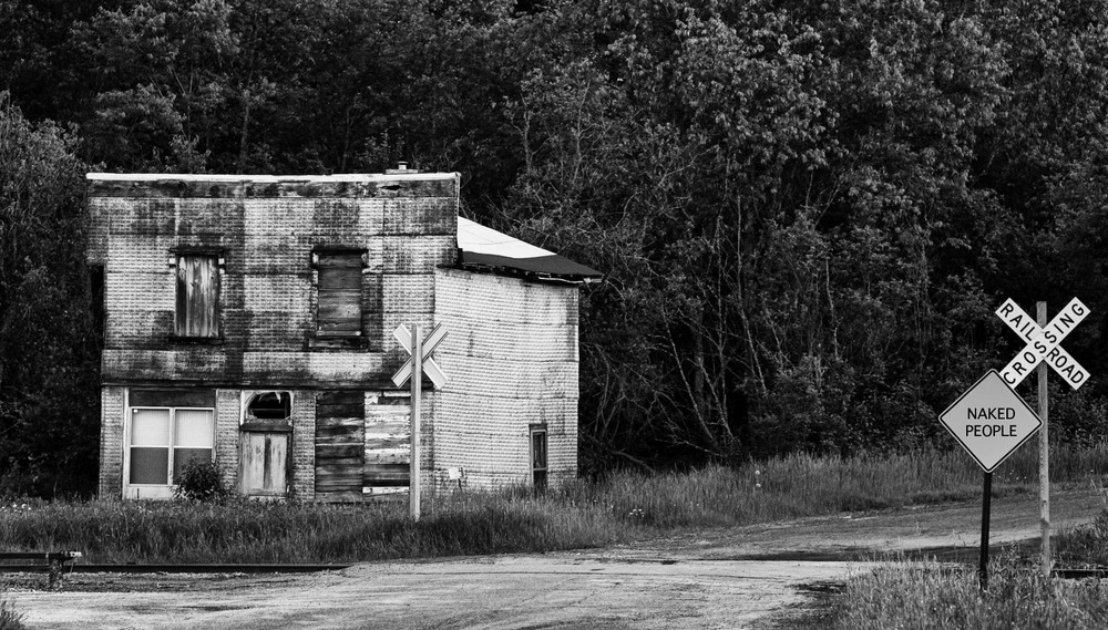 Railroad Crossing, Herman, Michigan