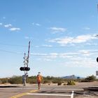 Railroad Crossing, Nevada, USA.