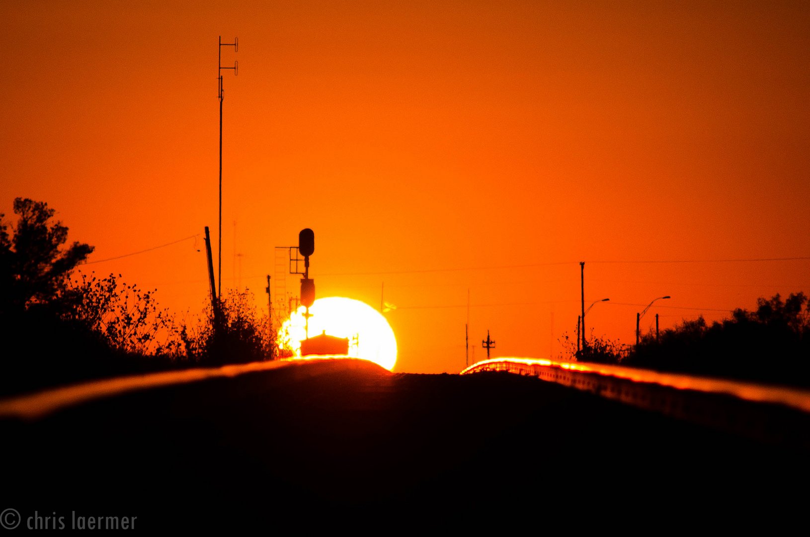 railroad sunset