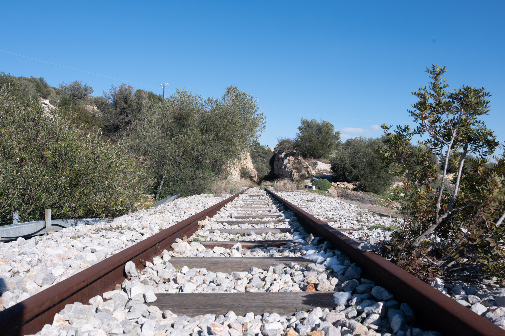 Railroad track to nowhere