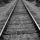 Railroad Tracks- black and white