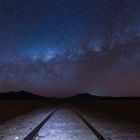 railroad tracks into the sky