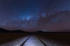 railroad tracks into the sky