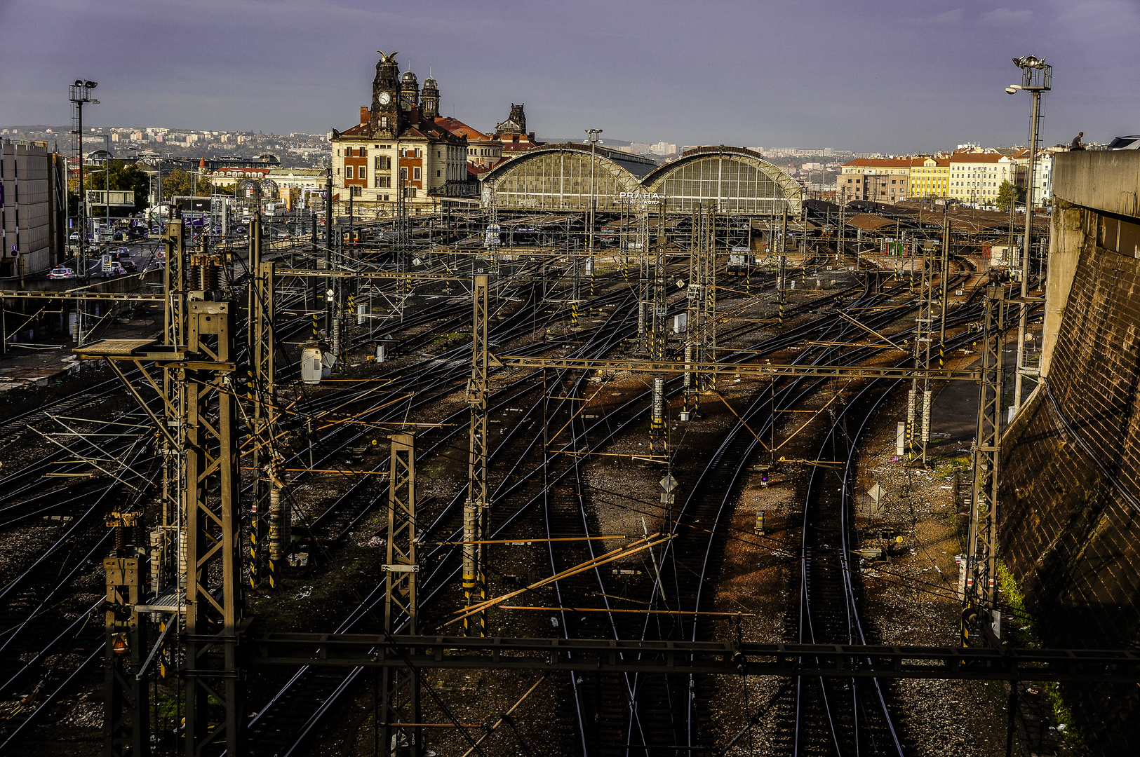 Railway station in Prague