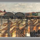 Railway station in Prague.