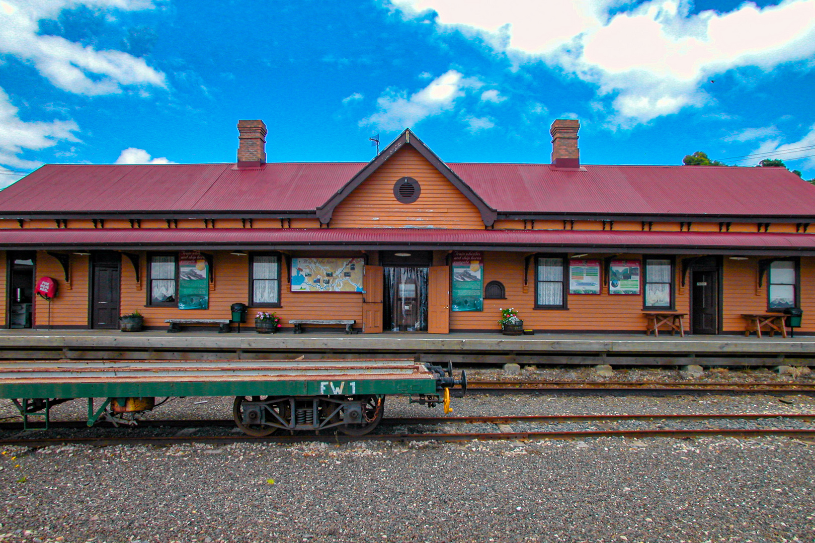 Railway station in Strahan