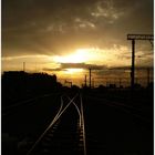 railway sunset