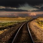 Railway Track Shoshoni, WY USA