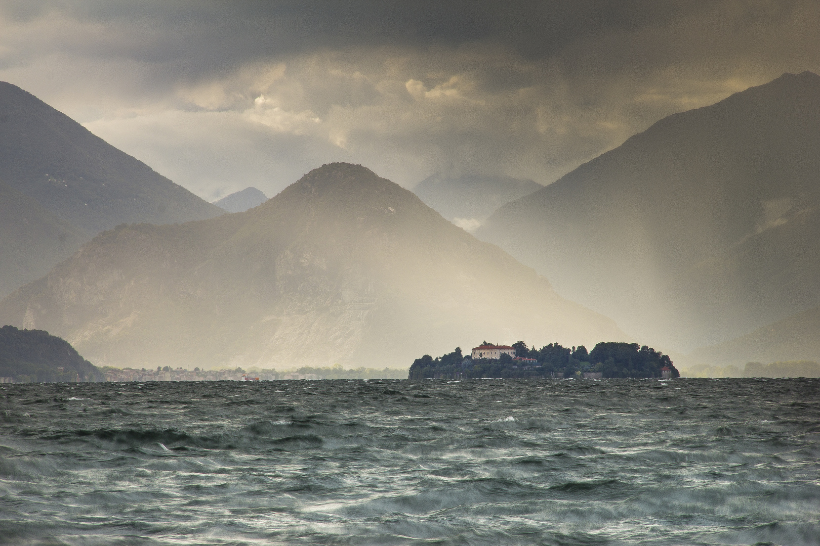 rain and windy storm