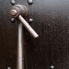 Rain drops on Metal.