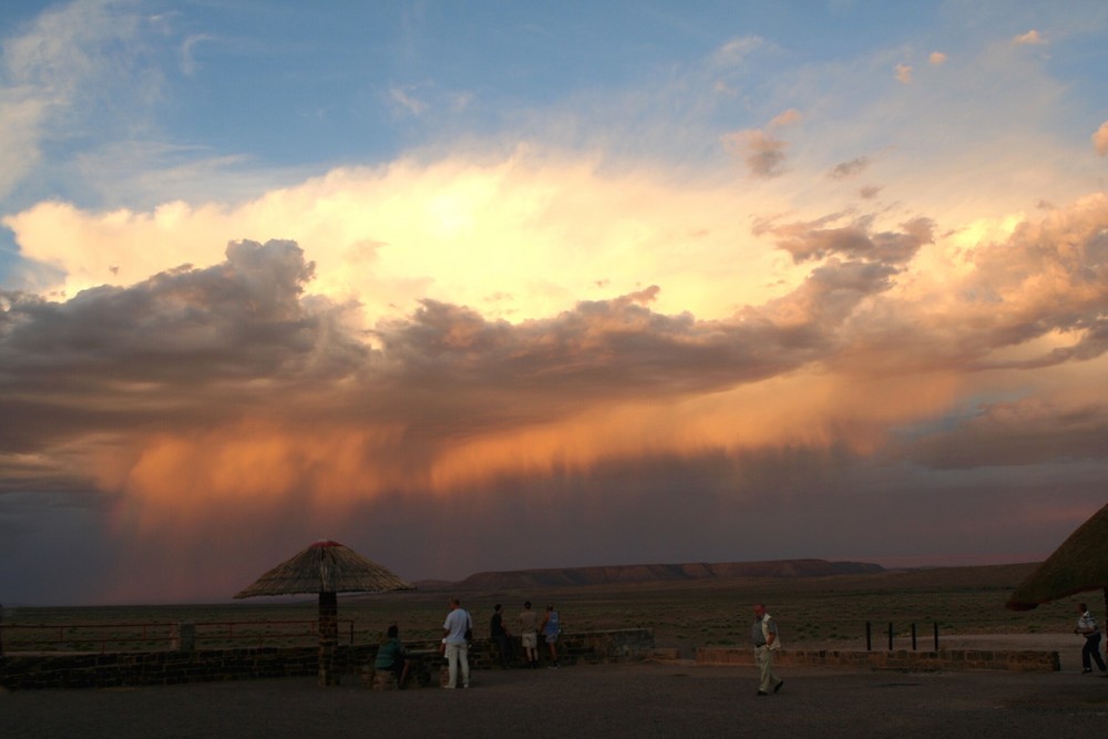 Rain in Fish River Canyon