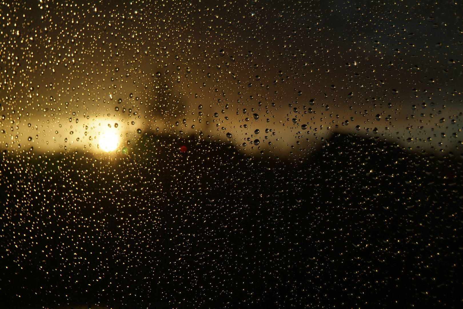 rain on window