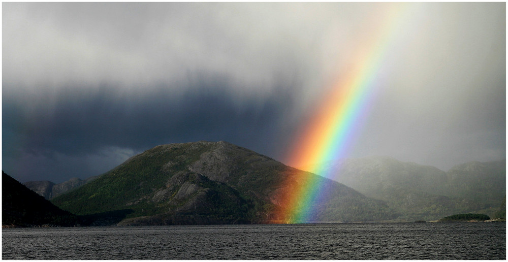 Rain over the Fjord