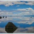 Rain over the salar de uyuni