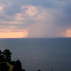 Rain Shower Over Lake Erie