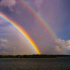 Rainbow And Rainshower