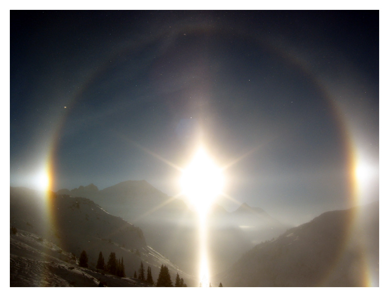 rainbow around the sun