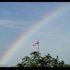 rainbow at niagara falls