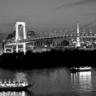 Rainbow Bridge Tokyo by night