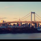 Rainbow bridge Tokyo panorama