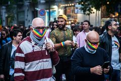 Rainbow colors masks