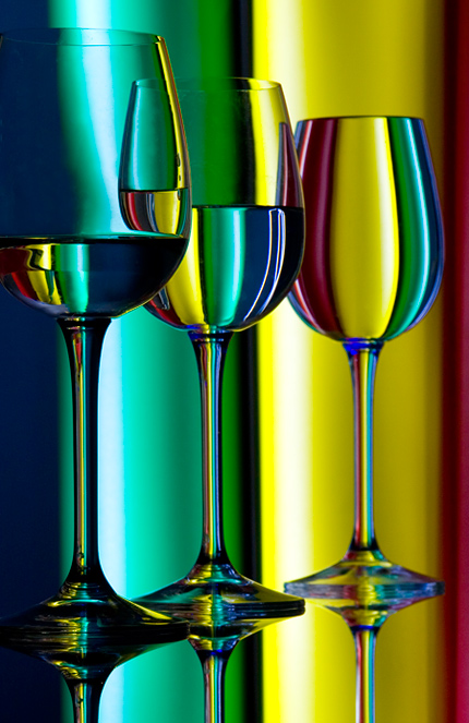 Rainbow glass