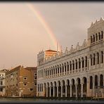 rainbow in canal grande