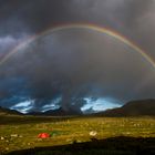 Rainbow in swedish lappland