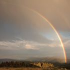 Rainbow in the clouds