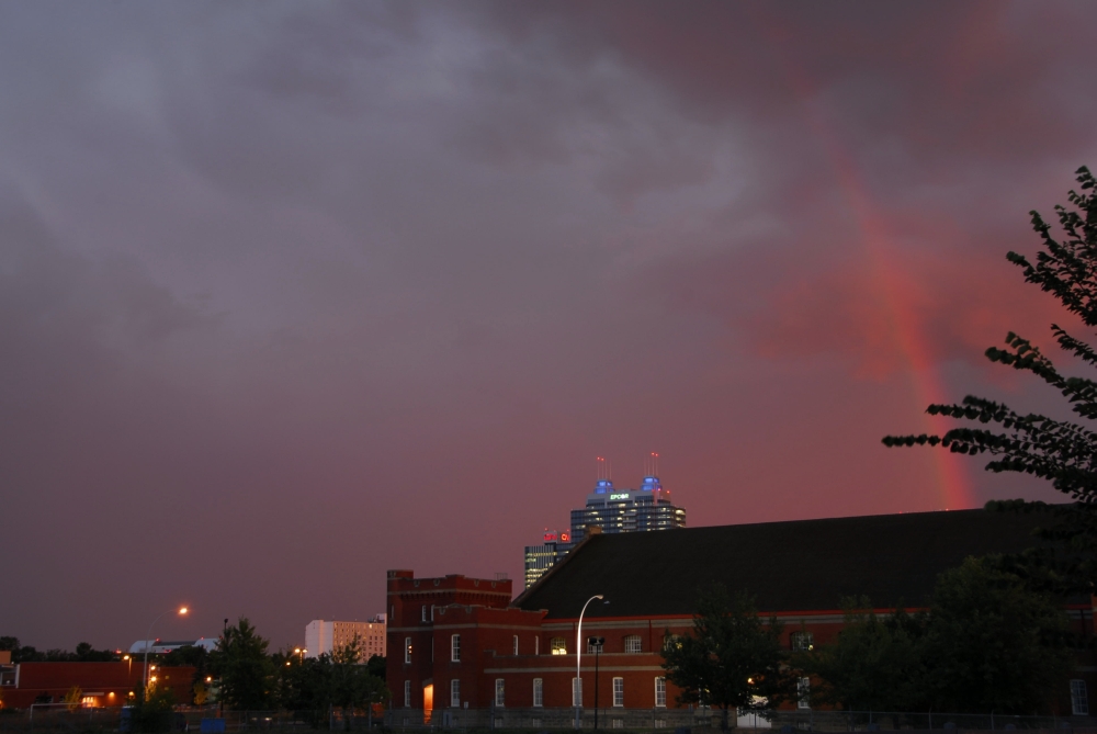 Rainbow in the storm