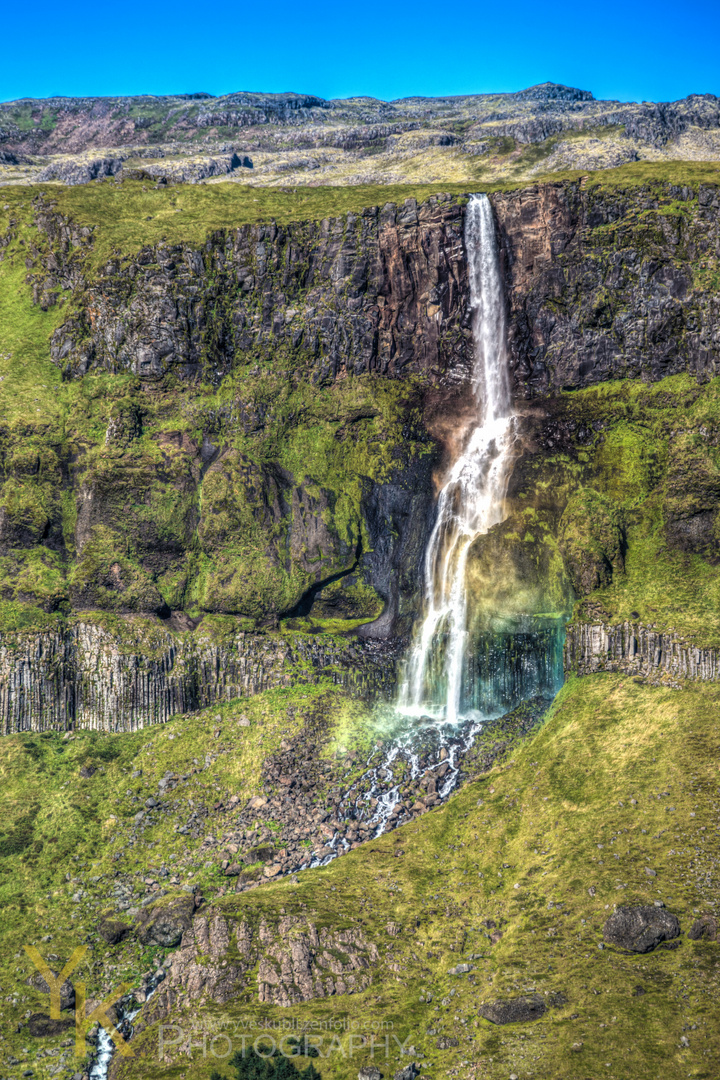 rainbow in the waterfall