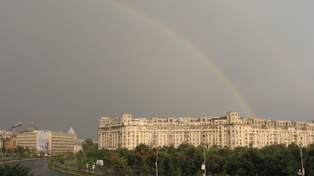 Rainbow over Bucharest