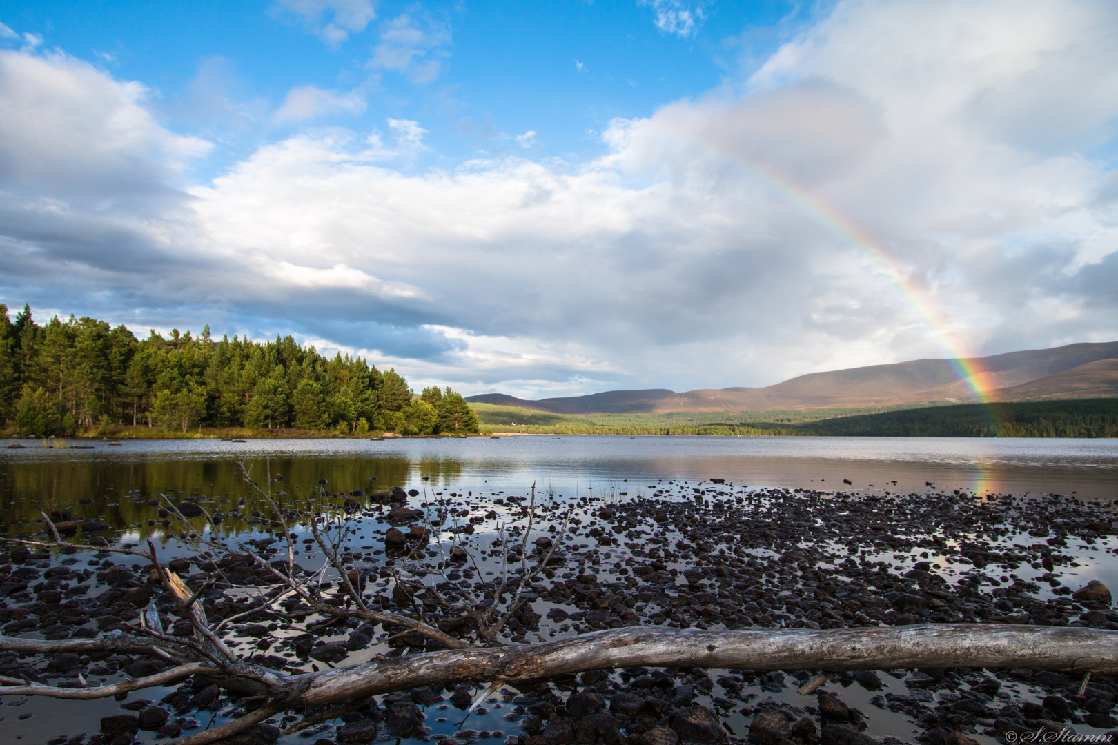 Rainbow over Loch Morlich