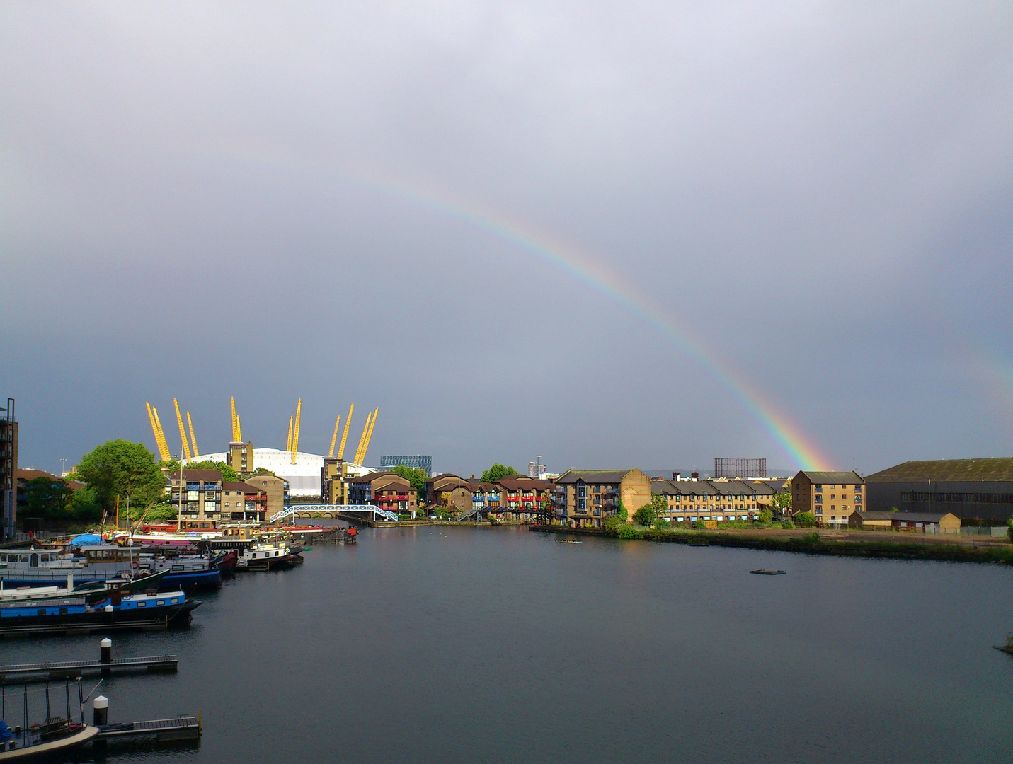 Rainbow over London