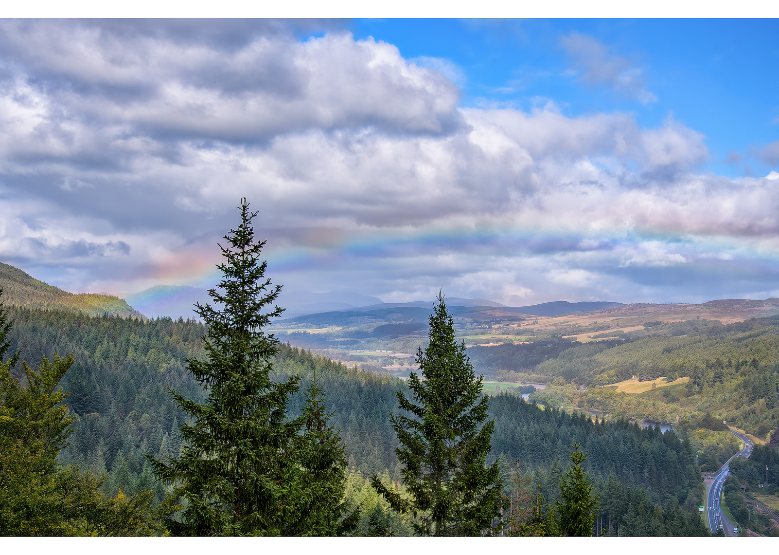 Rainbow over Tay glen