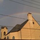 Rainbow over the church