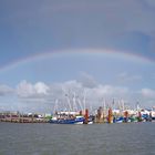 rainbow over the cutter port 