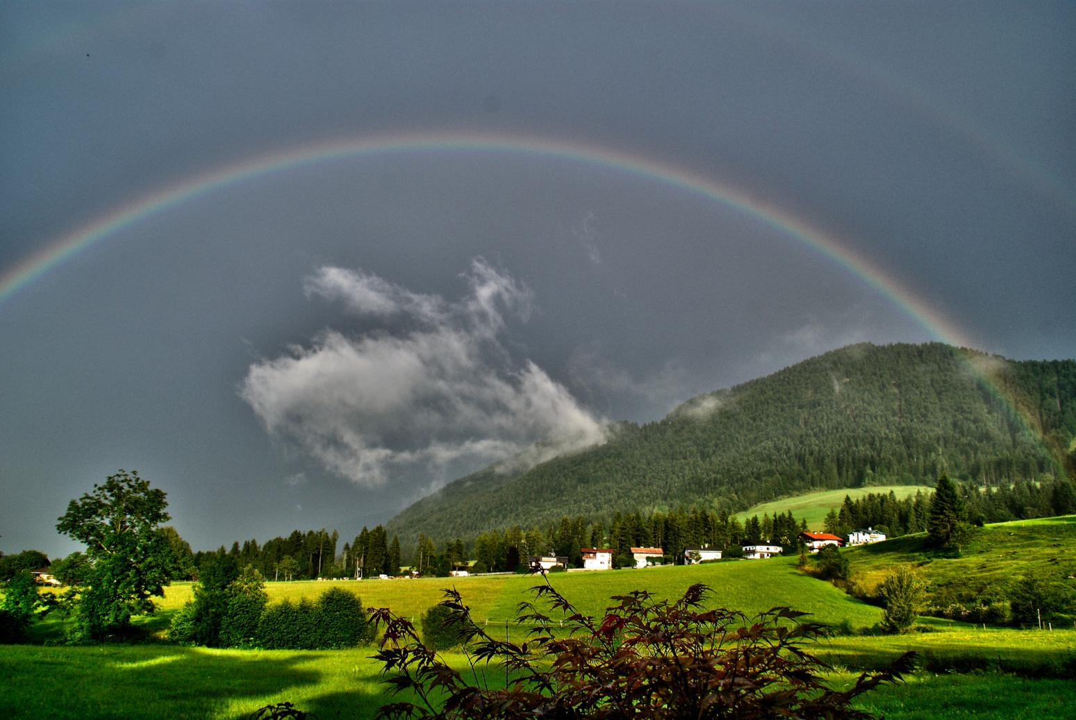 Rainbow over the Mountains