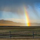 Rainbow over the steppe 