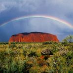 Rainbow over Uluru (Ayers Rock)