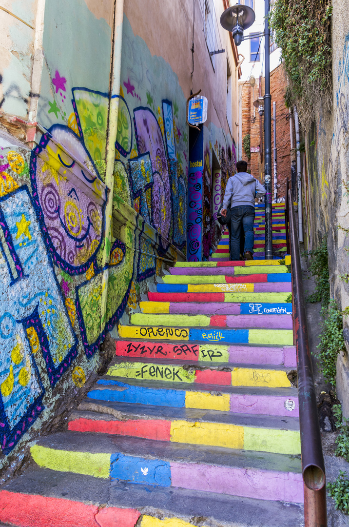 Rainbow stairs