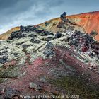 Rainbow volcanic Landmannalaugar mountains in Iceland