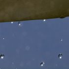 Raindropps falling