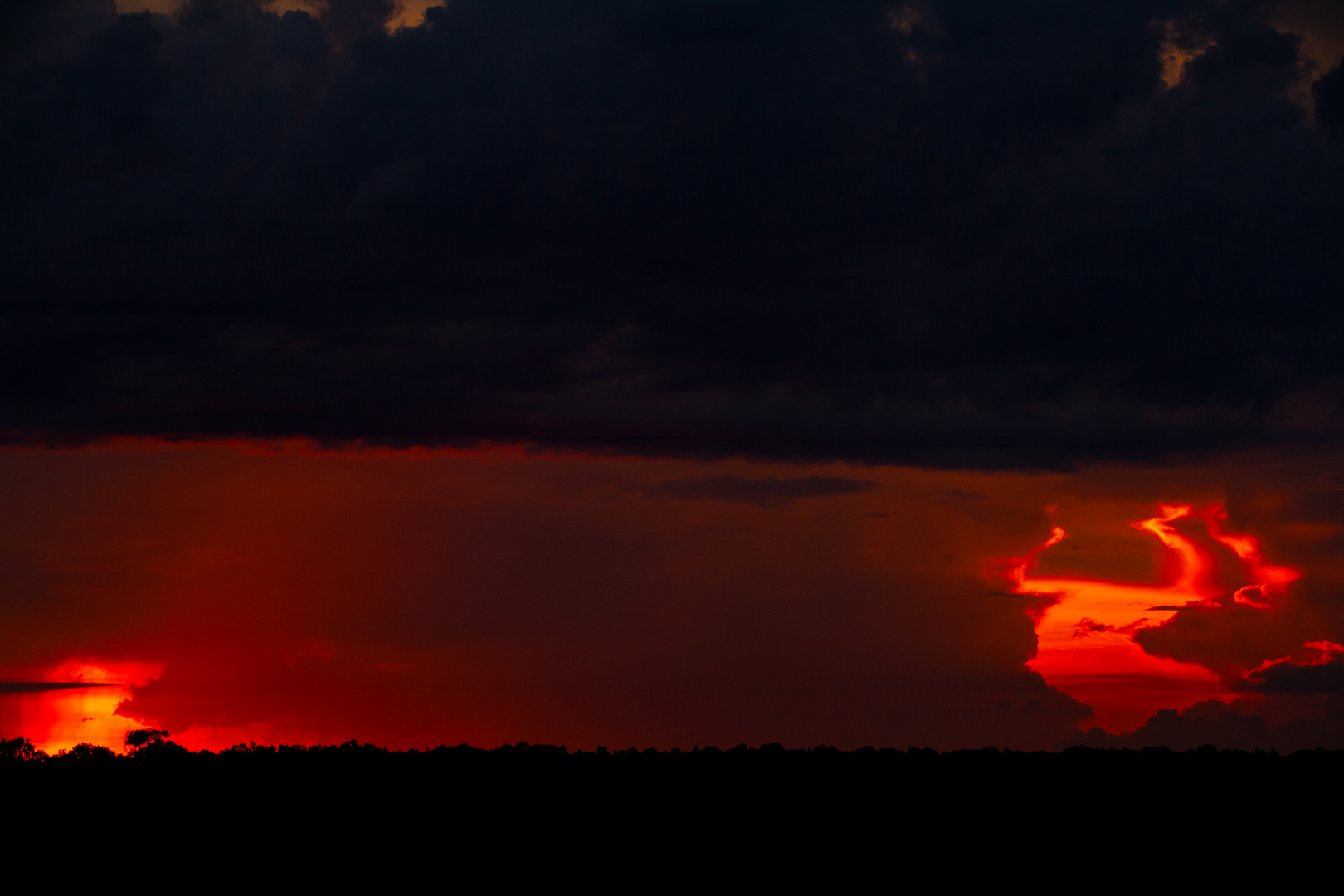 Rainshower At Sunset